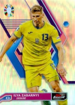 2023 Topps Finest Road to UEFA EURO 2024 #097 Refractor Ilya Zabarnyi