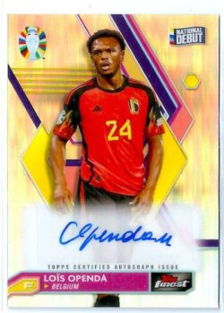 2023 Topps Finest Road to UEFA EURO 2024 #BCA-LO Base Card Autograph Loïs Openda