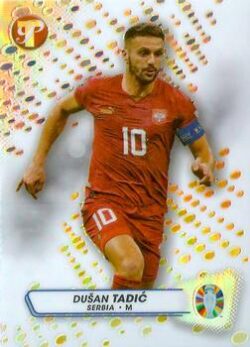 2023 Topps Pristine Road to UEFA EURO 2024 #159 Refractor Dušan Tadić