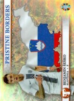 2023 Topps Pristine Road to UEFA EURO 2024 #PB-BS Pristine Borders Benjamin Šeško