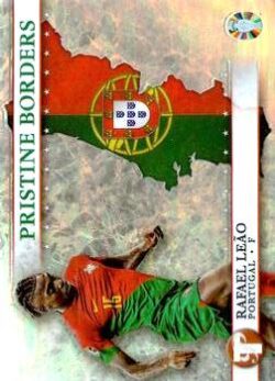 2023 Topps Pristine Road to UEFA EURO 2024 #PB-RL Pristine Borders Rafael Leão