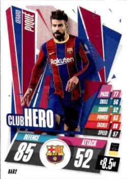 2020-21 Topps UCL Match Attax #BAR02 Gerard Piqué