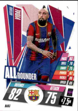 2020-21 Topps UCL Match Attax #BAR03 Arturo Vidal