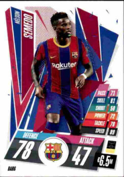 2020-21 Topps UCL Match Attax #BAR06 Nelson Semedo