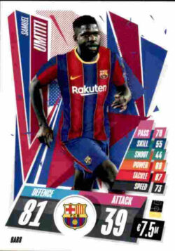 2020-21 Topps UCL Match Attax #BAR08 Samuel Umtiti