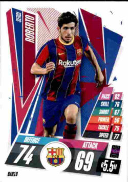 2020-21 Topps UCL Match Attax #BAR10 Sergi Roberto