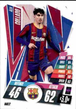 2020-21 Topps UCL Match Attax #BAR12 Alex Collado