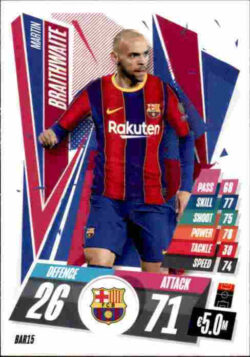 2020-21 Topps UCL Match Attax #BAR15 Martin Braithwaite