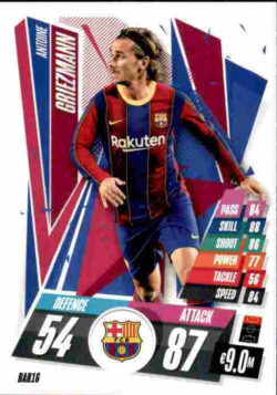 2020-21 Topps UCL Match Attax #BAR16 Antoine Griezmann