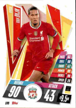 2020-21 Topps UCL Match Attax #LIV09 Virgil van Dijk