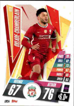 2020-21 Topps UCL Match Attax #LIV14 Alex Oxlade-Chamberlain