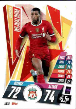 2020-21 Topps UCL Match Attax #LIV15 Georginio Wijnaldum