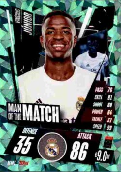 2020-21 Topps UCL Match Attax #MM03 Vinícius Júnior