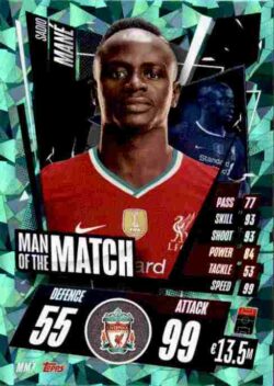 2020-21 Topps UCL Match Attax #MM07 Sadio Mané