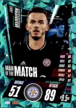 2020-21 Topps UCL Match Attax #MM09 James Maddison