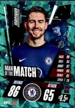 2020-21 Topps UCL Match Attax #MM11 Jorginho