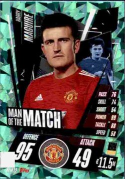 2020-21 Topps UCL Match Attax #MM12 Harry Maguire