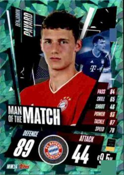 2020-21 Topps UCL Match Attax #MM14 Benjamin Pavard