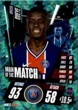 2020-21 Topps UCL Match Attax #MM17 Idrissa Gueye