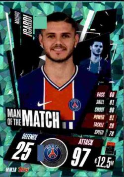 2020-21 Topps UCL Match Attax #MM18 Mauro Icardi