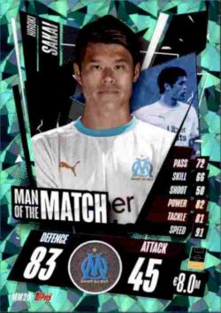 2020-21 Topps UCL Match Attax #MM20 Hiroki Sakai