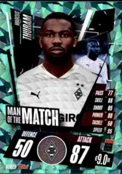 2020-21 Topps UCL Match Attax #MM25 Marcus Thuram