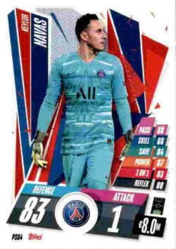 2020-21 Topps UCL Match Attax #PSG04 Keylor Navas