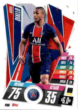 2020-21 Topps UCL Match Attax #PSG06 Abdou Diallo