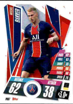 2020-21 Topps UCL Match Attax #PSG07 Mitchel Bakker