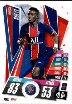 2020-21 Topps UCL Match Attax #PSG11 Idrissa Gueye