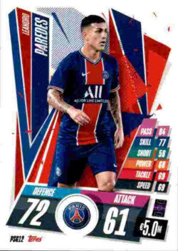 2020-21 Topps UCL Match Attax #PSG12 Leandro Paredes