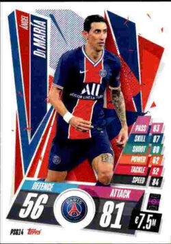 2020-21 Topps UCL Match Attax #PSG14 Angel Di María