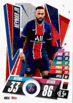 2020-21 Topps UCL Match Attax #PSG16 Neymar Jr