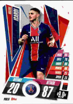 2020-21 Topps UCL Match Attax #PSG18 Mauro Icardi