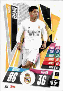 2020-21 Topps UCL Match Attax #REA06 Raphael Varane