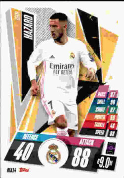 2020-21 Topps UCL Match Attax #REA14 Eden Hazard