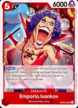 2024 Bandai One Piece 06 Wings of the Captain #OP06-003 Red Uncommon Emporio Ivankov