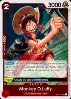 2024 Bandai One Piece 06 Wings of the Captain #OP06-013 Red Rare Monkey D Luffy