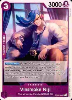 2024 Bandai One Piece 06 Wings of the Captain #OP06-064 Purple Common Vinsmoke Niji