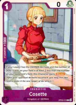 2024 Bandai One Piece 06 Wings of the Captain #OP06-072 Purple Common Cosette