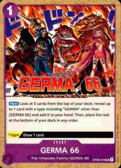 2024 Bandai One Piece 06 Wings of the Captain #OP06-078 Purple Uncommon Germa 66