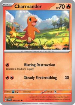 2024 Pokemon Scarlet and Violet-Paldean Fates #PAF007-091 Charmander