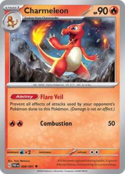 2024 Pokemon Scarlet and Violet-Paldean Fates #PAF008-091 Charmeleon