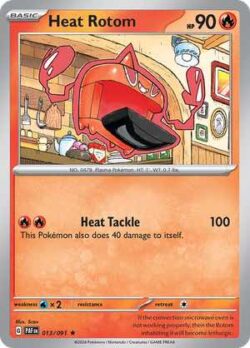 2024 Pokemon Scarlet and Violet-Paldean Fates #PAF013-091 Heat Rotom