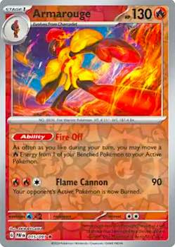 2024 Pokemon Scarlet and Violet-Paldean Fates #PAF015-091 Reverse Holo Armarouge