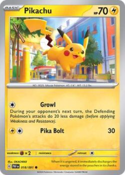 2024 Pokemon Scarlet and Violet-Paldean Fates #PAF018-091 Pikachu