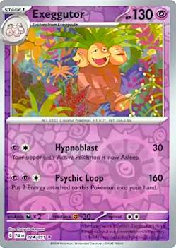 2024 Pokemon Scarlet and Violet-Paldean Fates #PAF024-091 Reverse Holo Exeggutor