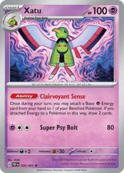 2024 Pokemon Scarlet and Violet-Paldean Fates #PAF026-091 Xatu