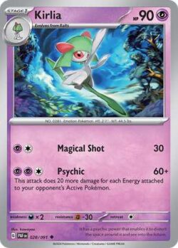 2024 Pokemon Scarlet and Violet-Paldean Fates #PAF028-091 Kirlia