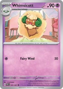 2024 Pokemon Scarlet and Violet-Paldean Fates #PAF035-091 Whimsicott